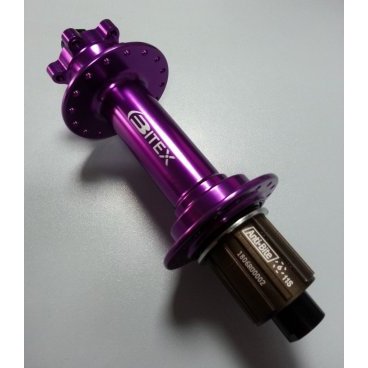 Велосипедная втулка для фэтбайка Bitex, задняя, под кассету, FB-MTR12-190Purple_ShimAL
