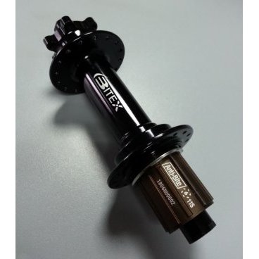 Велосипедная втулка для фэтбайка Bitex,  задняя, под кассету, чёрный, FB-MTR12-190BK_ShimAL