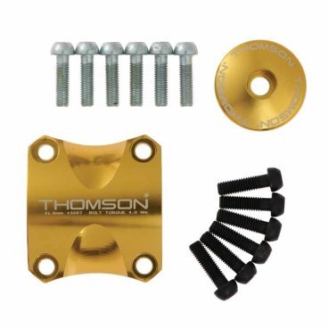 Крышка выноса Thomson X4 Dress Up Kit Faceplate/Top Cap/12 bolts/Gold, SM-A004-GL