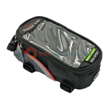 Велосумка на раму Vinca Sport, отделение для телефона, 180*85*85мм, FB 07S black/red