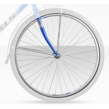 Колесо велосипедное в сборе STELS 28", переднее, 36Н, для Stels Navigator 310, AV, без покрышки, серебристый, 2143306