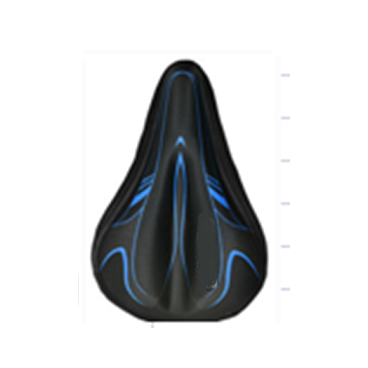 Накладка гелевая на седло Vinca sport, 270*180мм, 200гр, черно/синяя, XD 05 black/blue