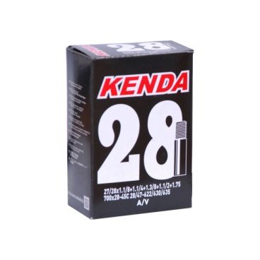 Камера велосипедная KENDA, 28'', 700x28 - 45C, a/v-48 мм, дорожная, 511357