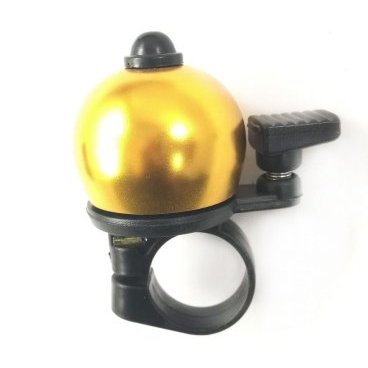 Звонок велосипедный FORWARD D36, алюминий, форма полусфера, золотой металлик, 4630031482788