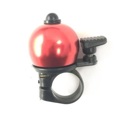 Звонок велосипедный FORWARD D36, алюминий, форма полусфера, красный металлик, 4630031482801