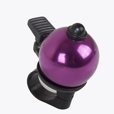 Звонок велосипедный FORWARD D36, алюминий, форма полусфера, фиолетовый, 2014000001651