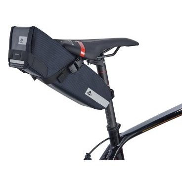 Сумка велосипедная подседельная Merida Battery Bag, 11*35*12cm, 310гр. Black/Grey, 2276004381