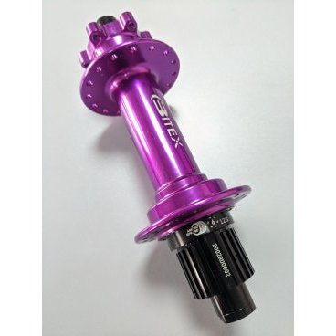 Фото Втулка велосипедная Bitex, для фэтбайка, задняя, под кассету, фиолетовый, FB-MTR12-197Purple_ShimMS