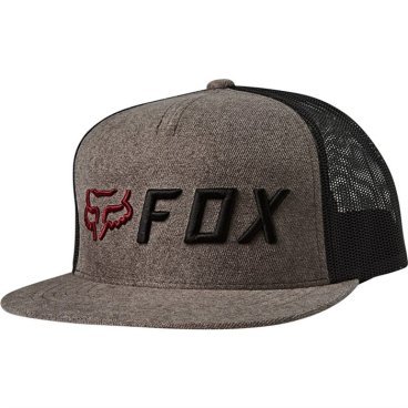 Бейсболка велосипедная FOX Apex Snapback Hat, Pewter, 26047-052-OS