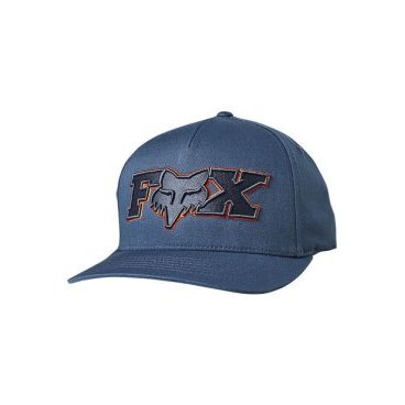 Бейсболка велосипедная FOX Ellipsoid Flexfit Hat, Blue Steel, 24421-305-L/XL