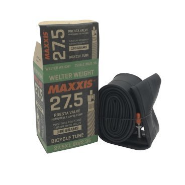 Велокамера Presta Maxxis Welter, 27.5x1.9/2.35, Weight, 0.9mm, черный, велониппель, IB75078400