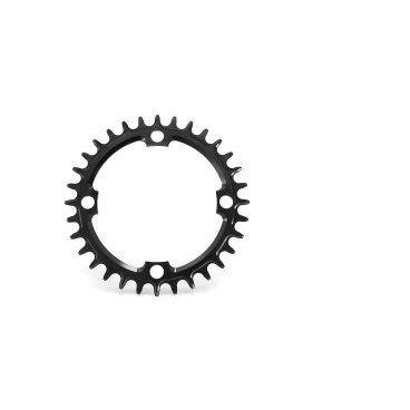 Фото Звезда передняя велосипедная GARBARUK, 96 BCD (Shimano Compact Triple) Round, 32T, Black, 5907441525626