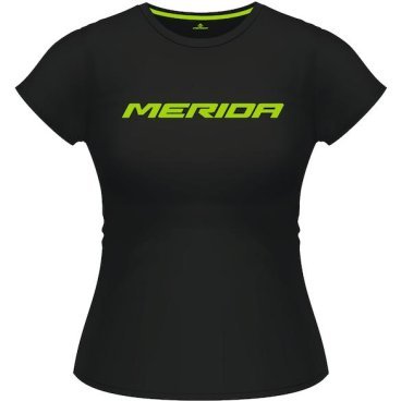 Фото Футболка велосипедная MERIDA T-Shirt, Black, женская, короткий рукав, 2287013367