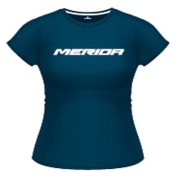 Фото Футболка велосипедная MERIDA T-Shirt, Dark Blue, женская, короткий рукав ,2287013527