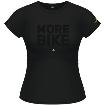 Футболка велосипедная MERIDA T-Shirt More Bike, Black, женская, короткий рукав, 2287012872
