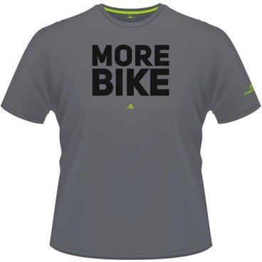 Фото Футболка велосипедная MERIDA T-Shirt More Bike, Grey, короткий рукав, 2287013000
