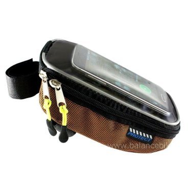 Велосумка PUKY, touch screen пленка, для мобильного телефона, на раму, Orange, 555-598