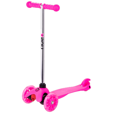 Фото Самокат RIDEX 3D Zippy 2.0, детский, трехколесный, 120/80 мм, розовый