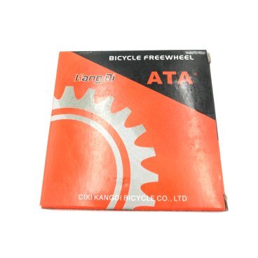 Трещотка велосипедная ATA, 1/2X1/8X18T, коричневая, KDF-07A