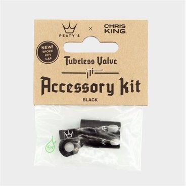 Комплект Peaty's Chris King (MK2) Tubeless Valves Accessory Kit, Black, PTV2-ACCS-BLK-12