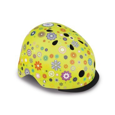 Шлем велосипедный Globber ELITE LIGHTS, детский, зеленый, 507-106