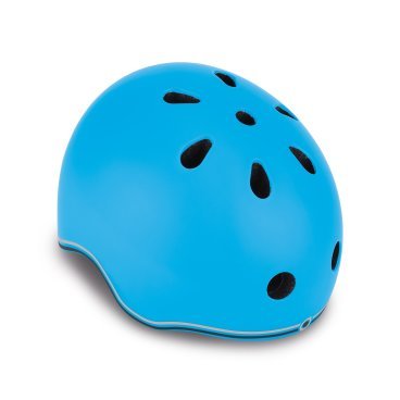 Шлем велосипедный Globber GO UP LIGHTS, детский, голубой, 506-101