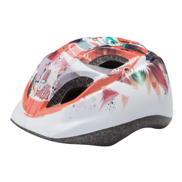Фото Шлем велосипедный HB8, детский, out-mold, рыжий/белый, 600084)