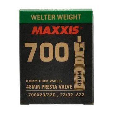 Камера велосипедная MAXXIS WELTER WEIGHT, 700X23/32C (23/32-622), 0.8 мм, LFVSEP48 (B-C), EIB00099900