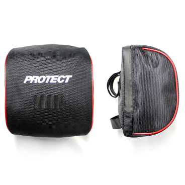 Фото Сумка велосипедная PROTECT, на руль, 19х9х14 см, нейлон 1680D, черный, NOP55593