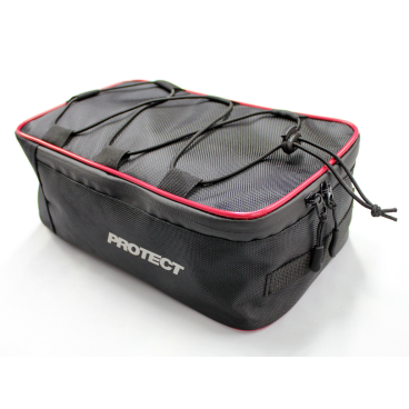 Велосумка PROTECT, на багажник, 29х17х12 см, нейлон 1680D, черный ,NOP55600