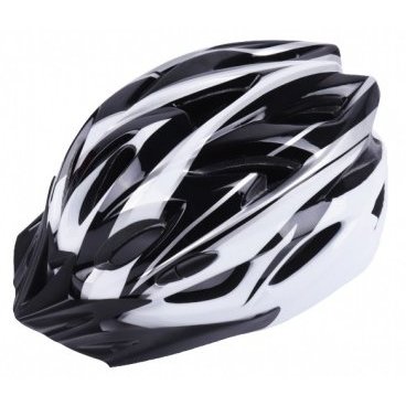 Фото Шлем велосипедный Vinca Sport VSH 25, взрослый, IN-MOLD, черно-белый, VSH 25 Black-White (L)