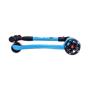 Самокат RIDEX 3D Stark 1/6, детский, трехколесный, складной, 135/90 мм, синий, SX11545