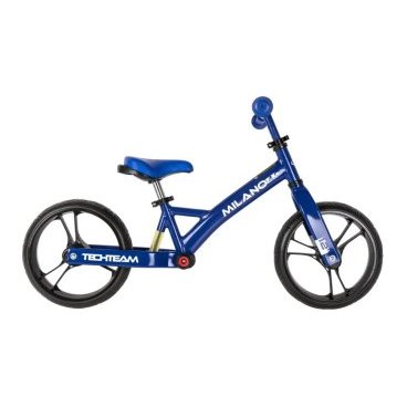 Беговел TechTeam Milano 4, детский, колеса EVA, 12", 2021, синий, TT002011
