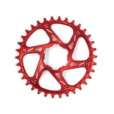 Звезда велосипедная HOPE, для системы с прямым монтажом, 32 Т, профиль узкий/широкий, офсет 3 мм, красный, RR32BHCSPR