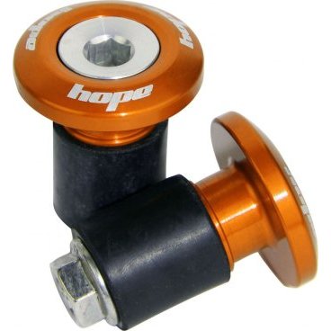 Фото Заглушки для руля Hope Grip Doctor, алюминий, комплект 2 штуки, оранжевый, GDOCC