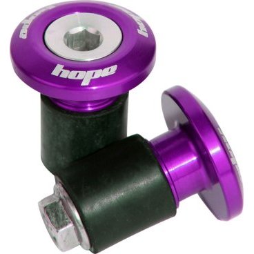 Фото Заглушки для руля Hope Grip Doctor, комплект 2 штуки, фиолетовый, GDOCPU