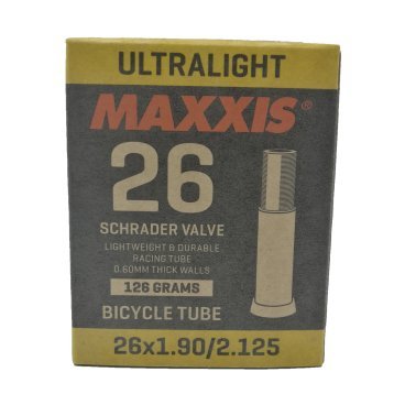 Камера велосипедная Maxxis UltraLight, 26x1.9/2.125, ниппель Schrader, автониппель, IB63810000