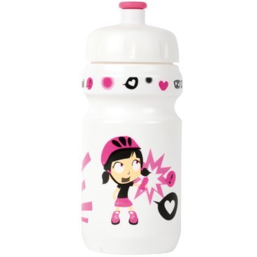 Фото Фляга велосипедная ZEFAL LITTLE Z - Z-Girl, пластик, детская, 350 мл, белый/розовый, 162G