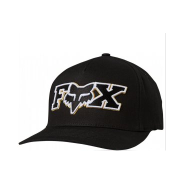 Фото Бейсболка велосипедная Fox Ellipsoid Flexfit Hat, black/white, 24421-018-L/XL