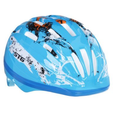 Шлем велосипедный STG HB6-2-A, детский/подростковый, голубой