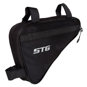 Фото Велосумка STG 555-532, под раму, влагозащищенная, 31х20х5 см, 2.5 л, черный, Х108350