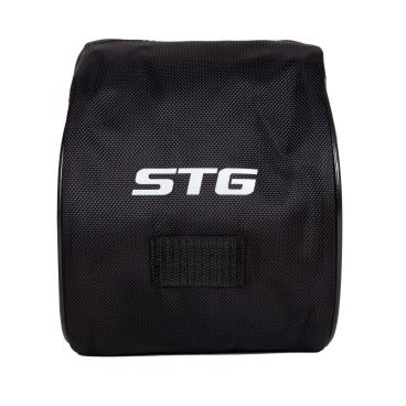 Велосумка STG 555-593, на руль, влагозащищенная, 19х9х14 см, 2.0 л, черный, Х108352