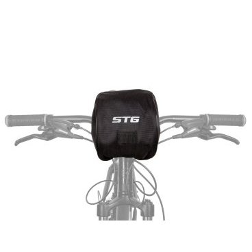 Велосумка STG 555-593, на руль, влагозащищенная, 19х9х14 см, 2.0 л, черный, Х108352