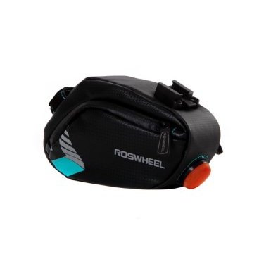 Фото Велосумка Roswheel 131413-B, под седло, размер M, 1 л, с фонариком, чёрный, Х103248