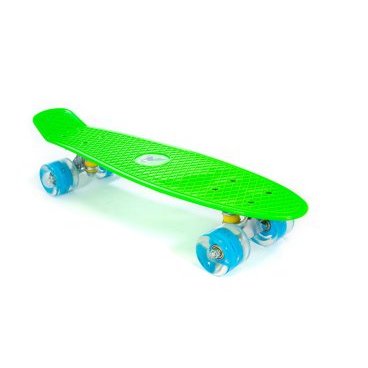 Фото Скейтборд мини TRIX, 22" (56 см), пластик, зеленый, SKTX001BL0GR