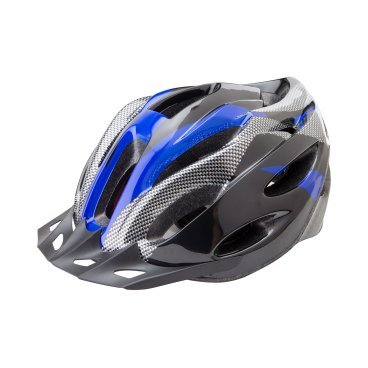 Фото Шлем велосипедный Stels FSD-HL021, out-mold, чёрно-синий, 600122