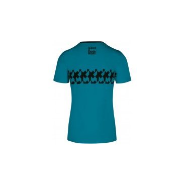 Велофутболка ASSOS SIGNATURE Summer T-Shirt - RS Griffe Adamant, мужская, Blue, 41.20.233.2G.M
