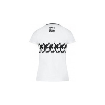 Велофутболка ASSOS SIGNATURE Summer T-Shirt - RS Griffe, женская, holy White, 42.20.234.57.S