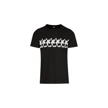 Фото Велофутболка ASSOS SIGNATURE Summer T-Shirt - RS Griffe, мужская, blackSeries, 41.20.233.18.M