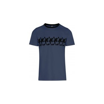 Велофутболка ASSOS SIGNATURE Summer T-Shirt - RS Griffe, мужская, georgeBlue, 41.20.233.2F.M